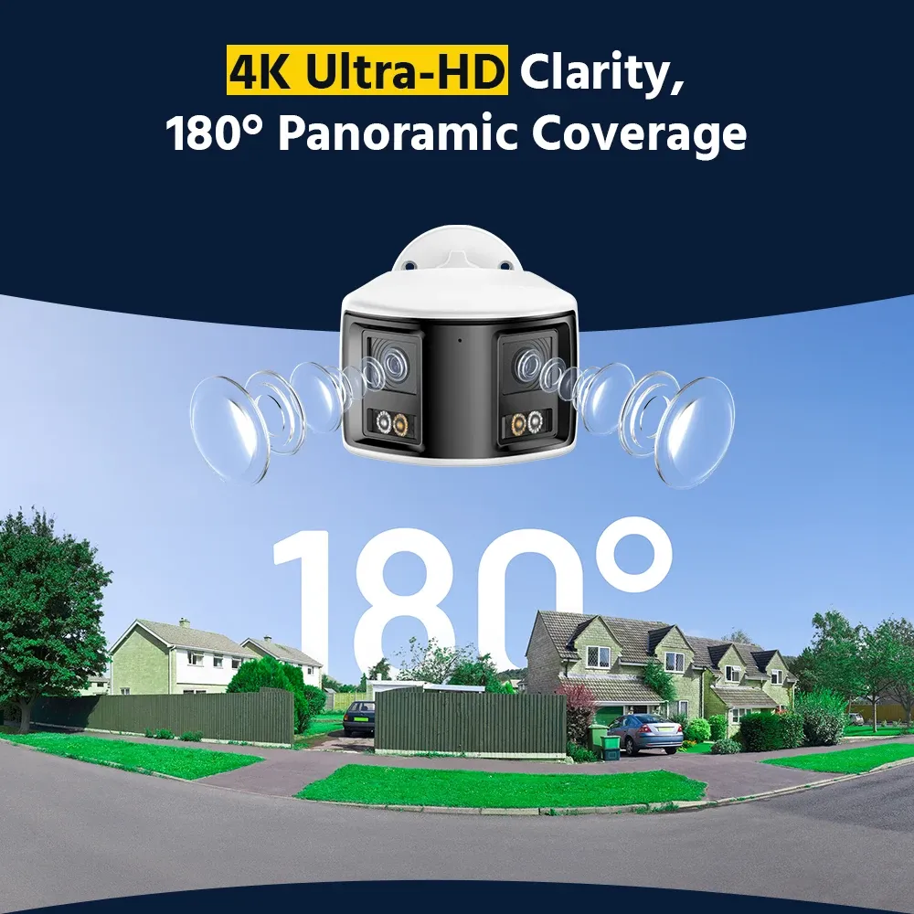 ANNKE 4K Dual-Lens 180° PoE Security Camera Kit