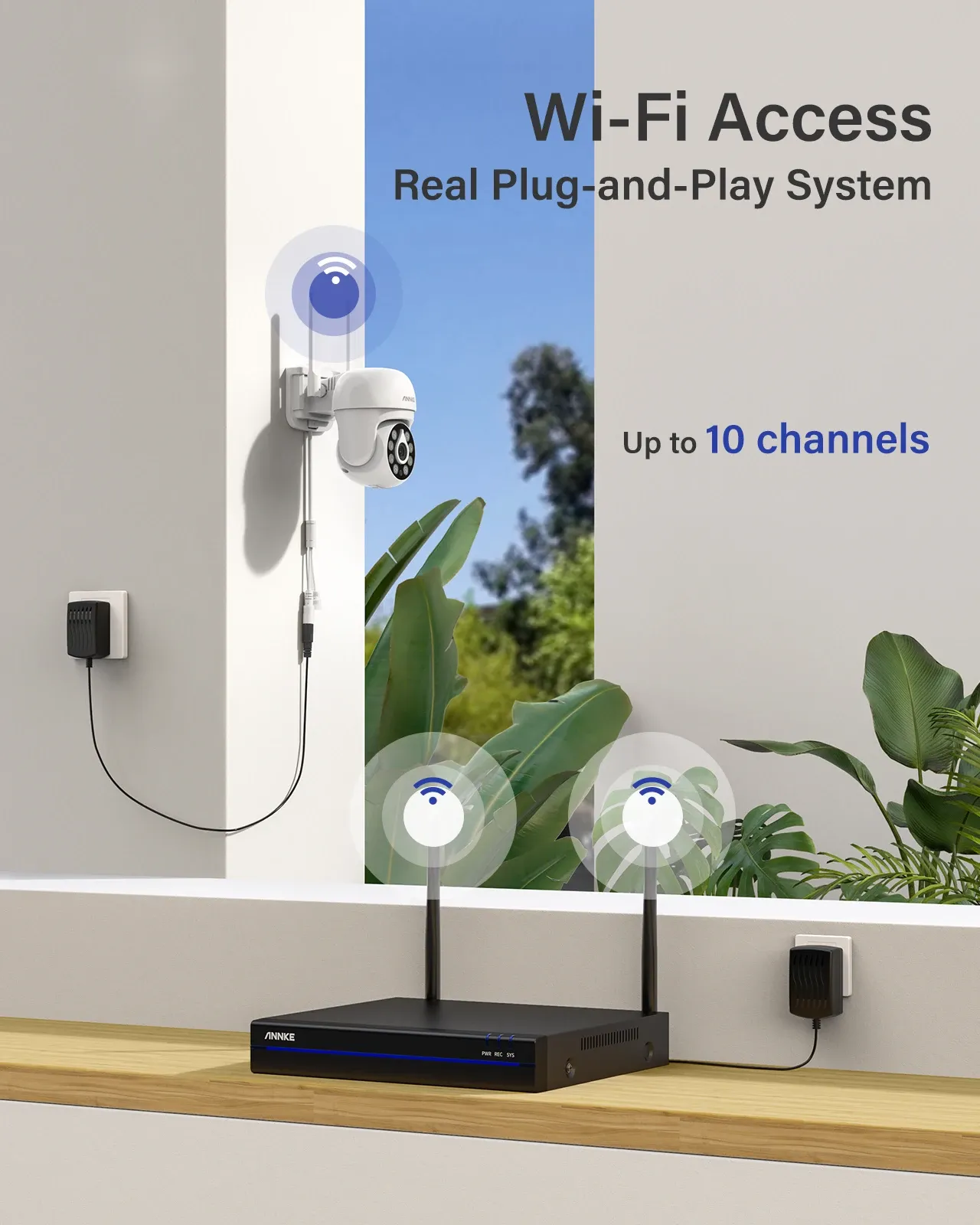 ANNKE 5MP WiFi Dome Security Camera Pair with Two-Way Audio