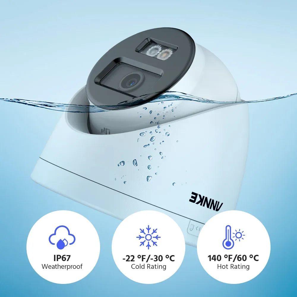 ANNKE 16-Channel 12MP PoE IP Camera System with 8MP Color Night Vision