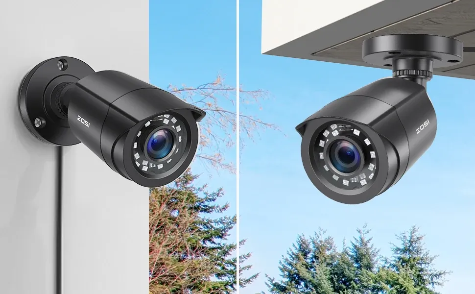 ZOSI 8-Channel 5MP Lite H.265+ Home Security Camera Kit