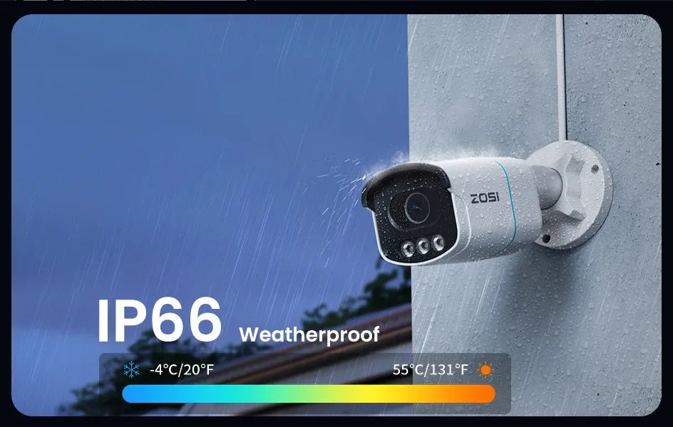 ZOSI 4K PoE 8MP AuroraLux Security Camera System