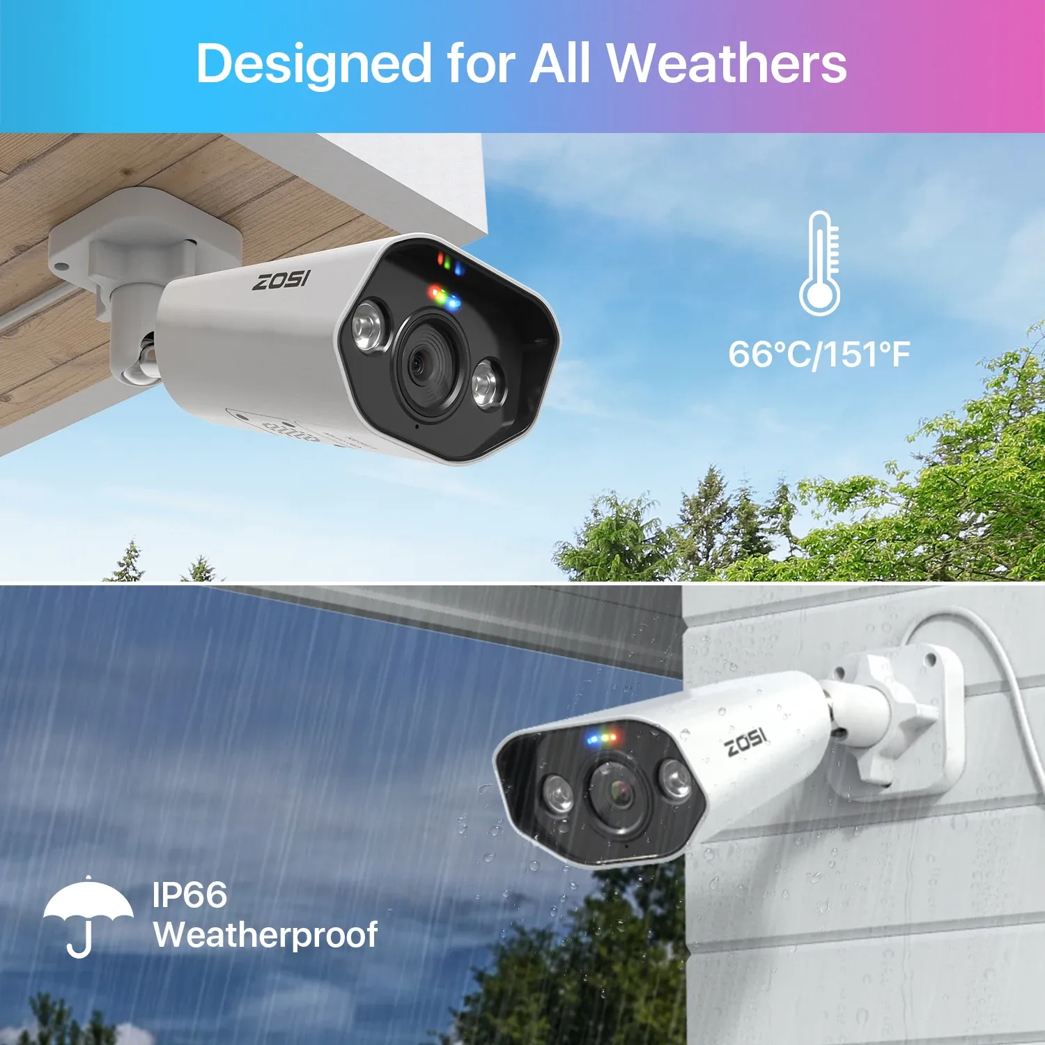 ZOSI C182 4K PoE 8MP Color Night Vision Bullet Camera