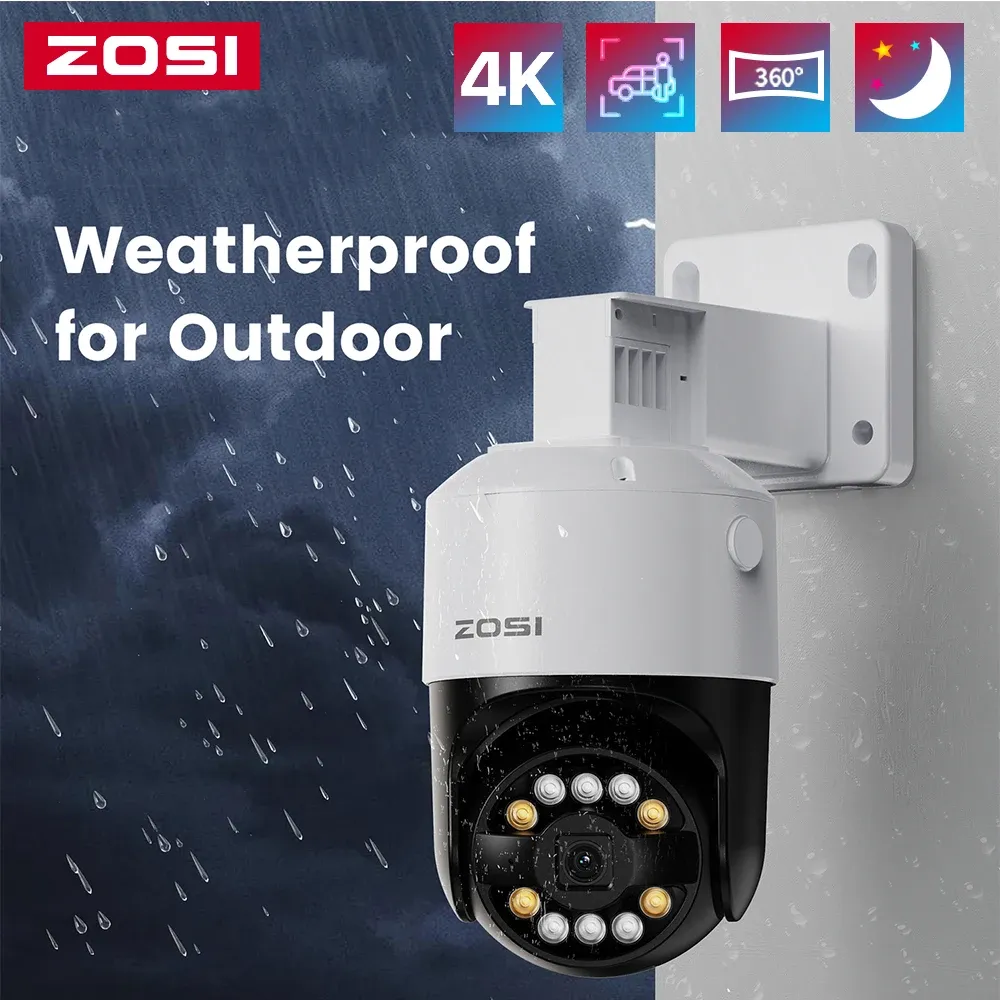 ZOSI C296 4K PoE PTZ Outdoor AI Security Camera