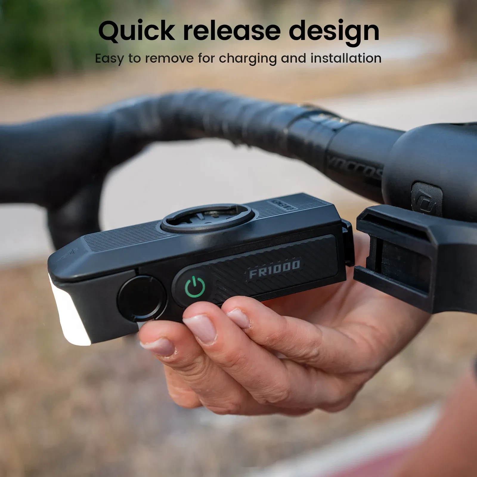 RAVEMEN FR1000 Integrated Bike Light and GPS Mount