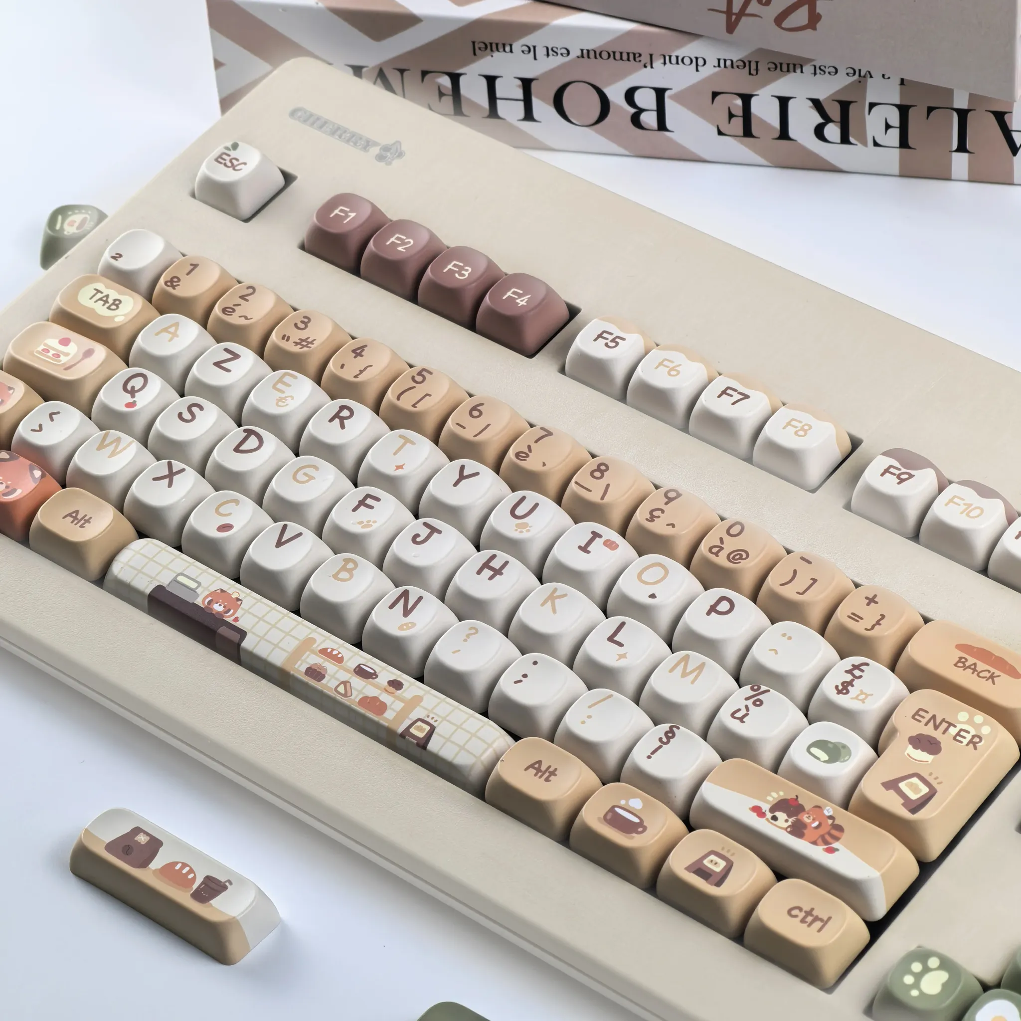 MAIMOOO French ISO Azerty MOA PBT Keycap Set