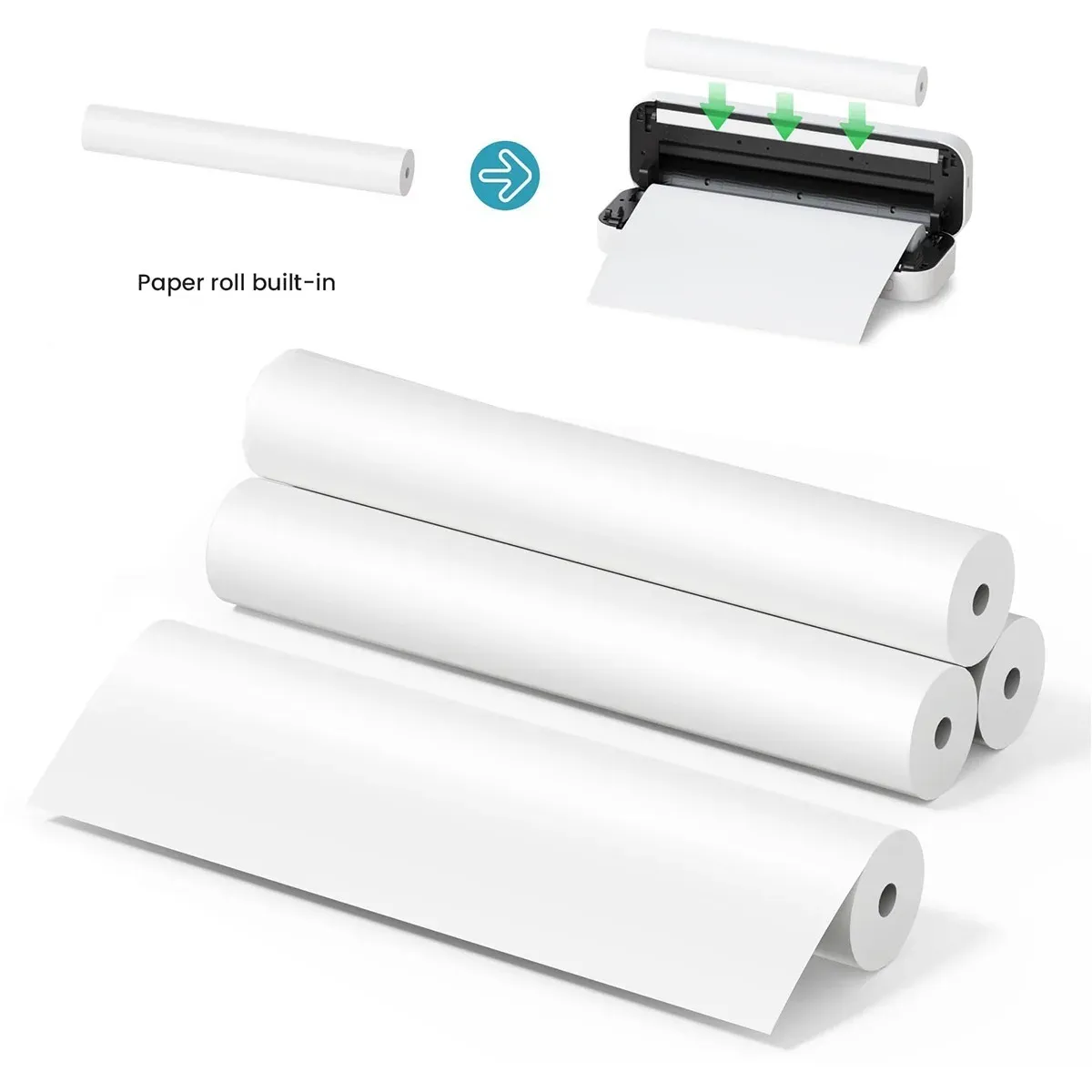 A4 BPA-Free Thermal Paper Rolls for Portable Printers