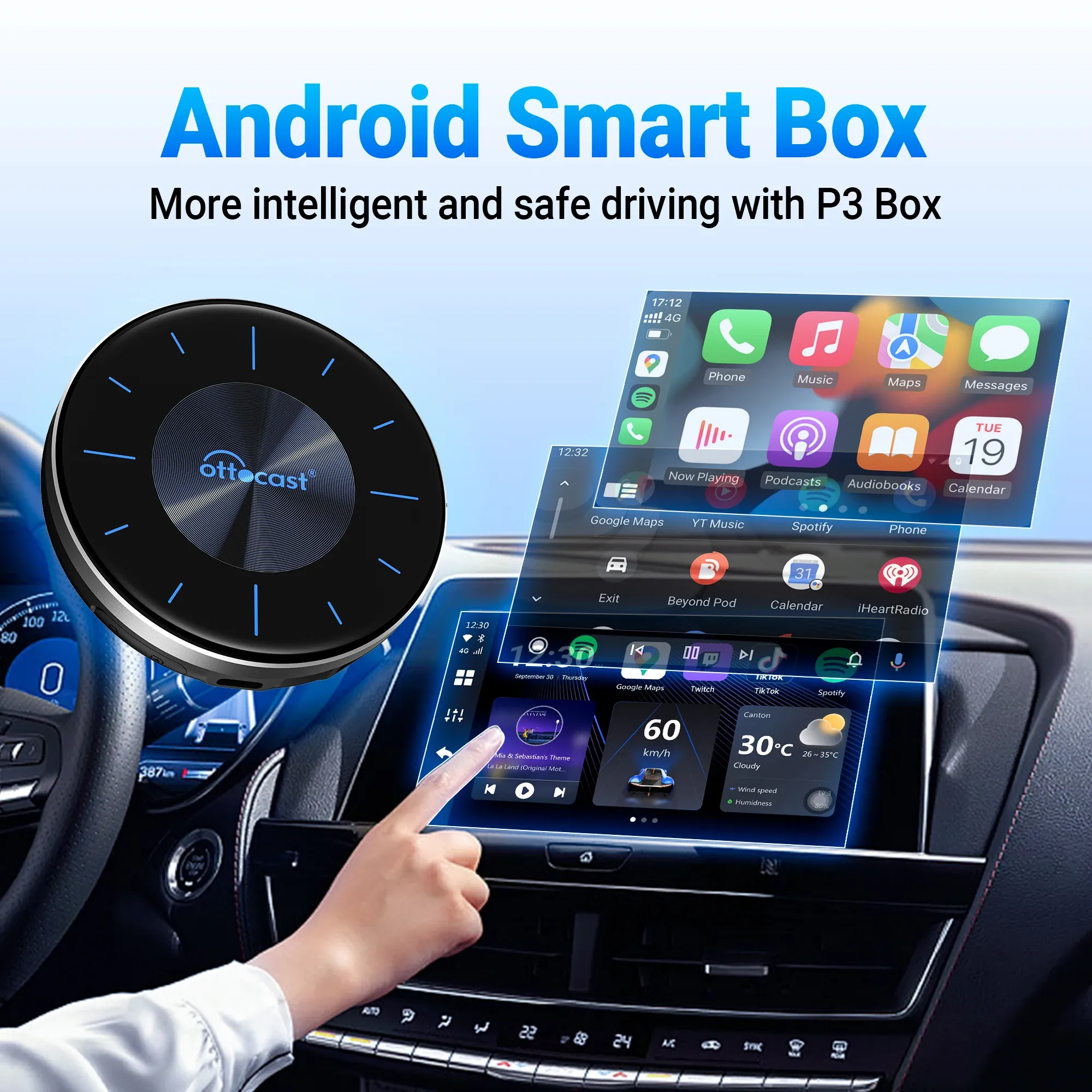 OTTOCAST PICASOU 3 Wireless CarPlay AI Box