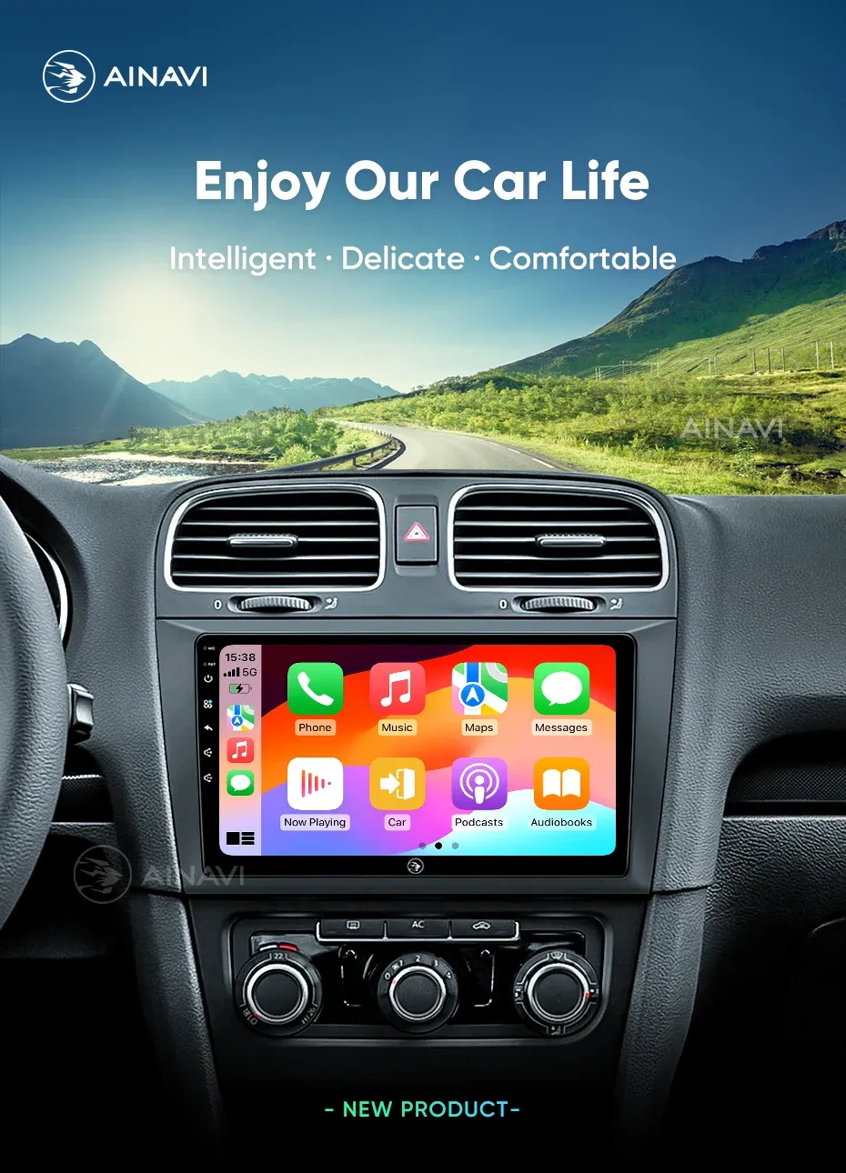 Ainavi 9-inch Android Head Unit for VW Golf 6