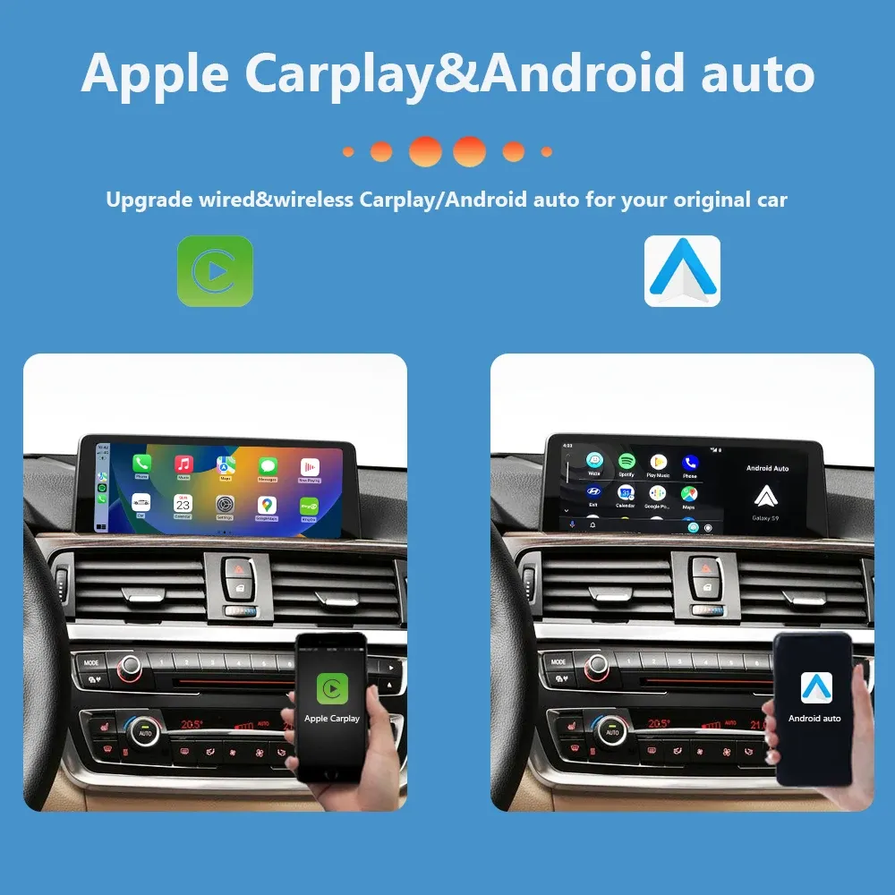 BONROAD Wireless CarPlay and Android Auto Retrofit Box for BMW NBT