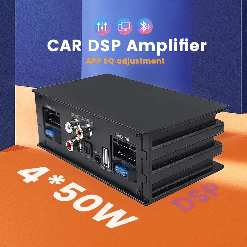 AUTOSHARK 4-Channel DSP Car Amplifier for Android Head Units