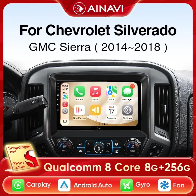 Ainavi 10-Inch Wireless CarPlay Stereo for Chevrolet Silverado