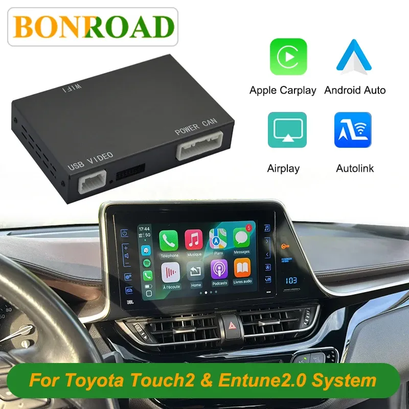 BONROAD Wireless CarPlay Retrofit Module for Toyota Touch 2