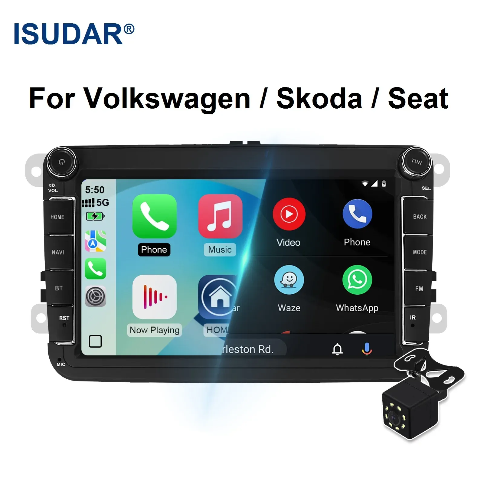 ISUDAR 8-Inch Android Head Unit for VW Group Cars