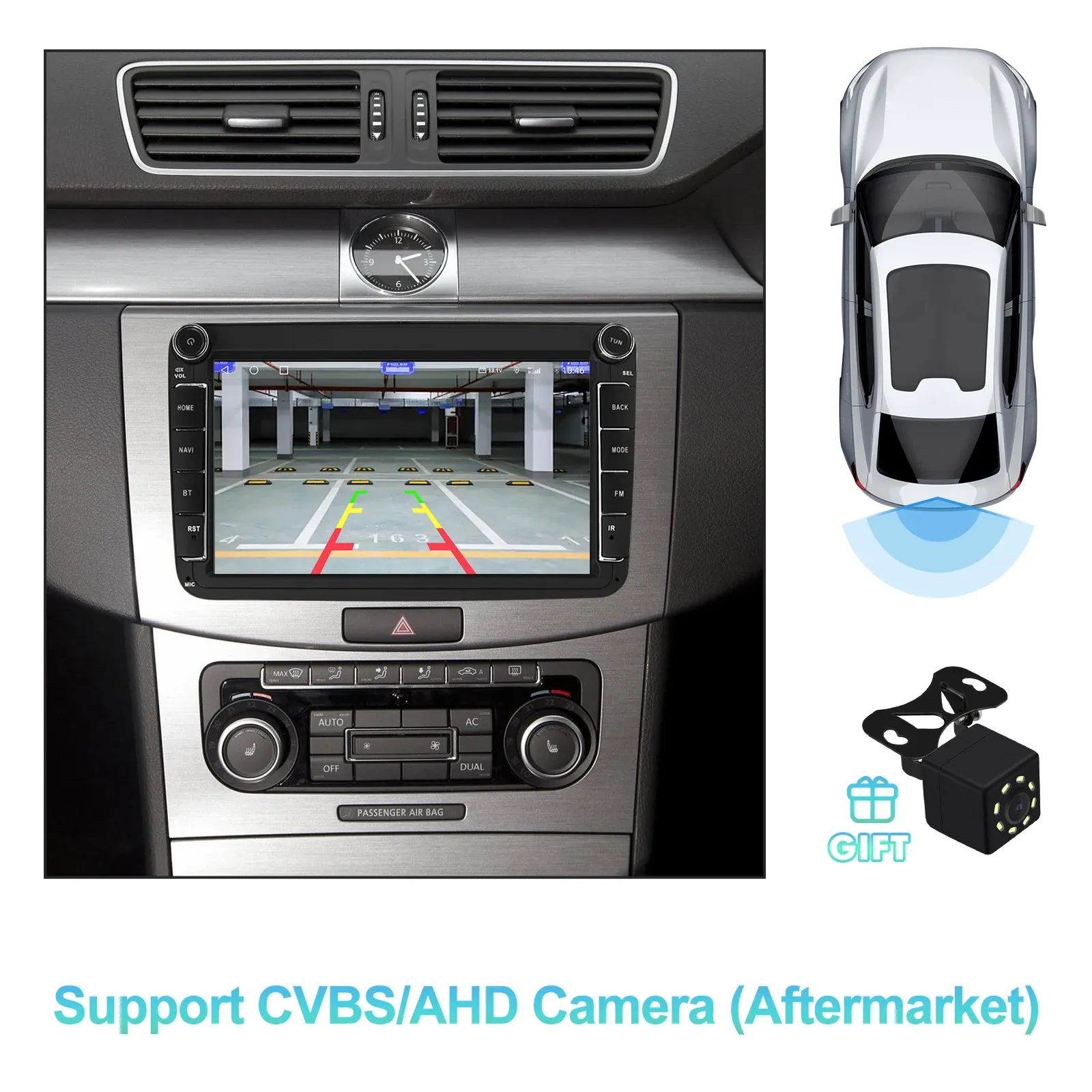 ISUDAR 8-Inch Android Head Unit for VW Group Cars