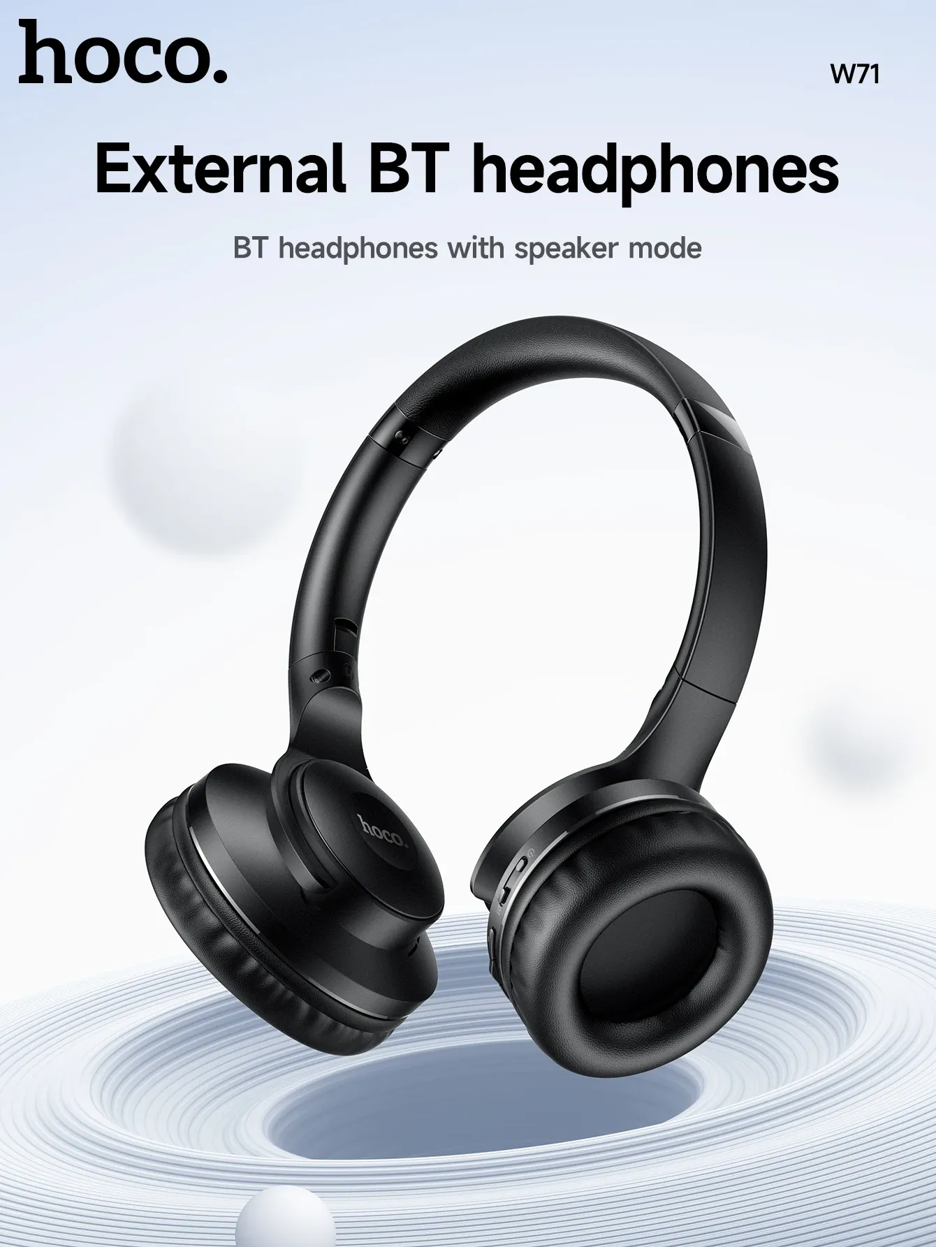 HOCO W71 Foldable Bluetooth Over-Ear Headphones
