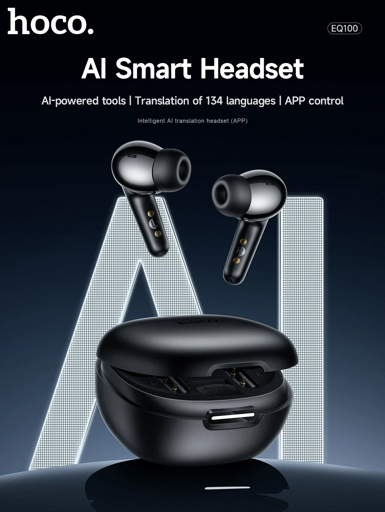 HOCO EQ100 AI Translation True Wireless Earbuds