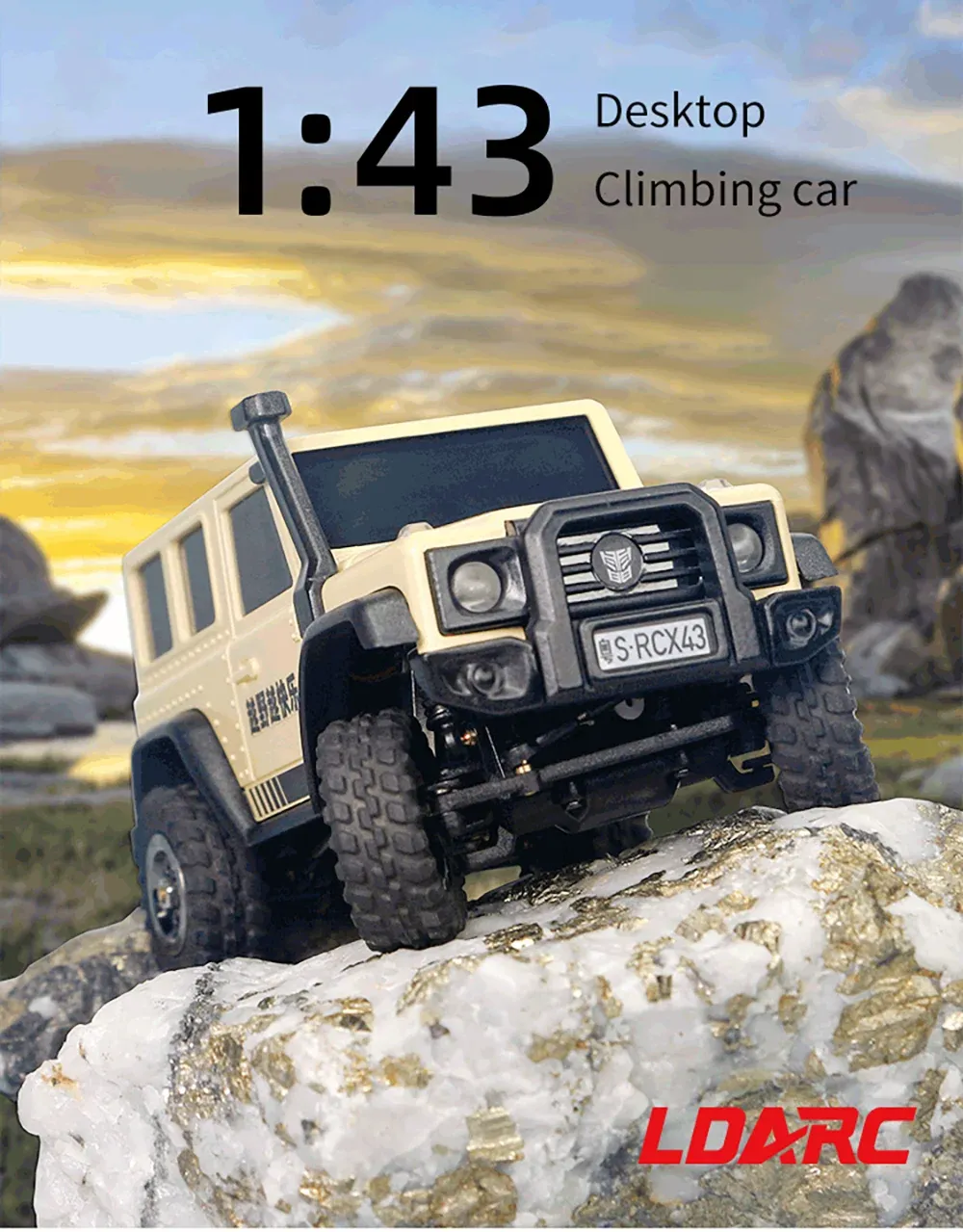 LDARC X43 1/43 Mini 4WD RC Crawler