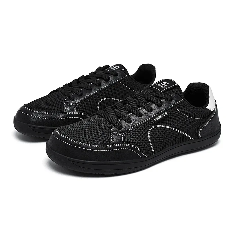 HOBIBEAR Barefoot Wide-Toe Lace-Up Walking Sneakers