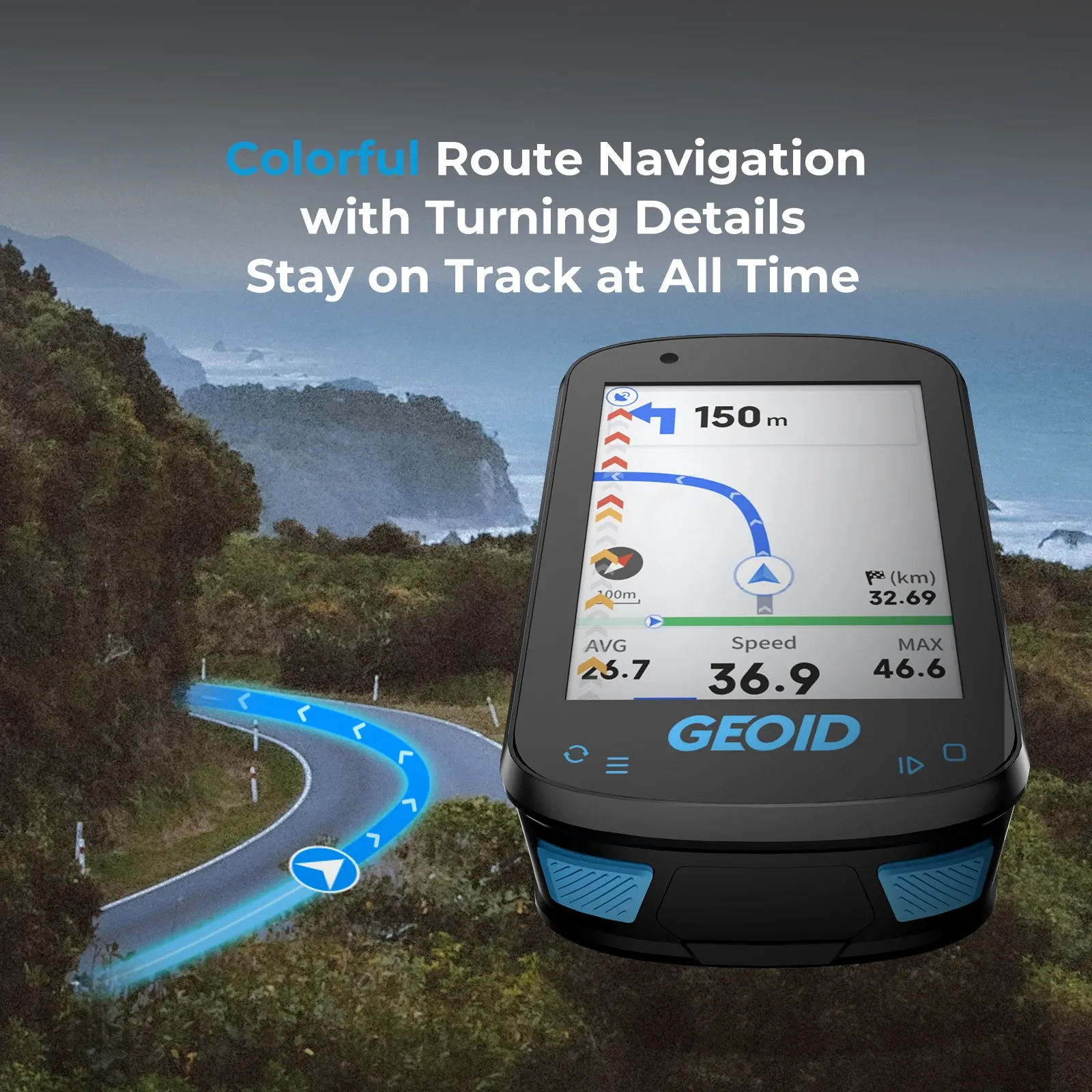 GEOID CC600 Wireless GPS Bike Computer