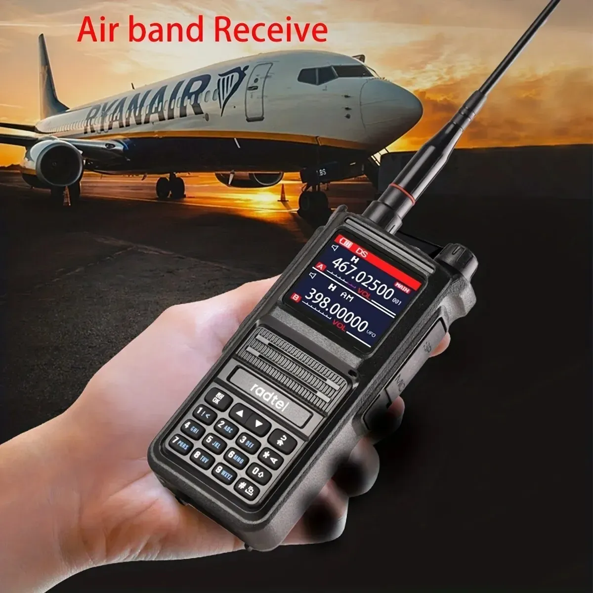 Radtel RT-470X Full-Band Aviation Scanner Radio