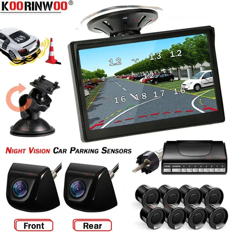 Koorinwoo 8-Sensor Parking Radar and Camera System