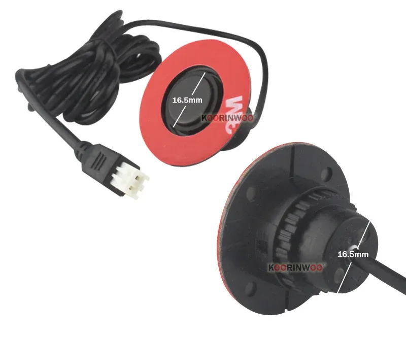 Koorinwoo 4-Sensor Flat Parking Radar Kit with LED Display