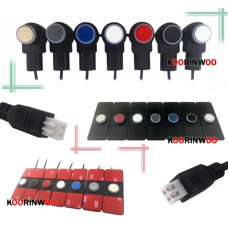 Koorinwoo 8-Sensor Front and Rear Parking Radar Kit