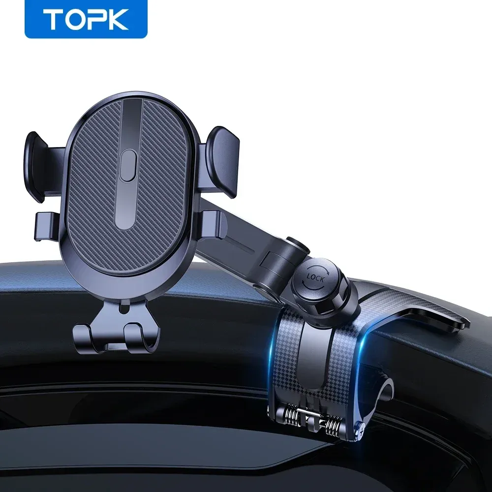 TOPK 360° Dashboard Car Phone Mount for Smartphones