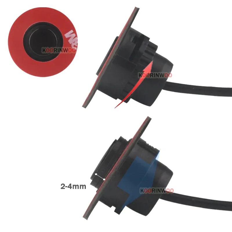 Koorinwoo 8-Sensor Flat Parking Radar Kit with LED Display