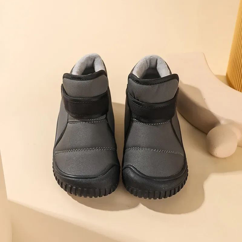 Kids Winter Fleece Snow Boots with Non-Slip EVA Sole