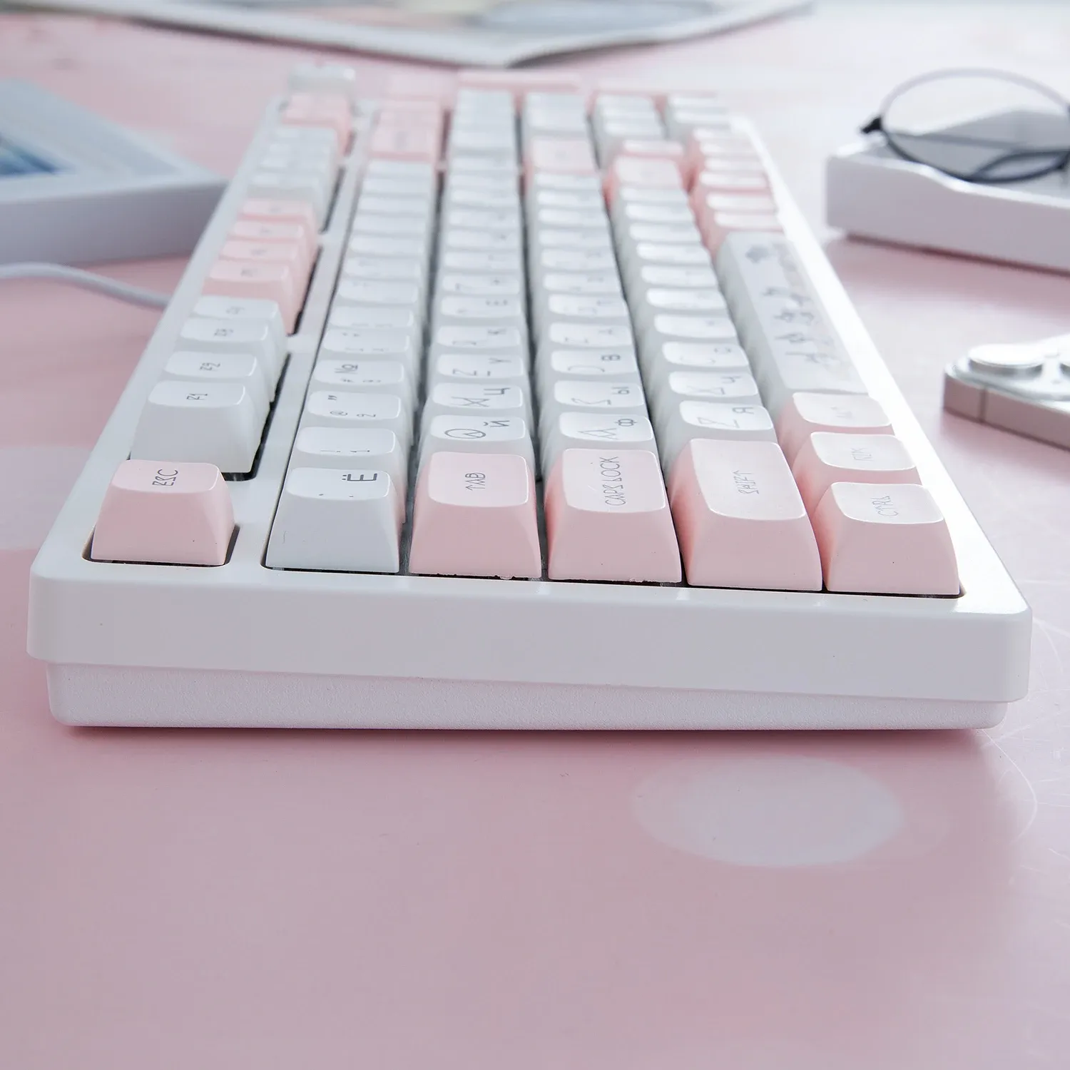 MAIMOOO Russian Layout PBT XDA Keycap Set for Mechanical Keyboards