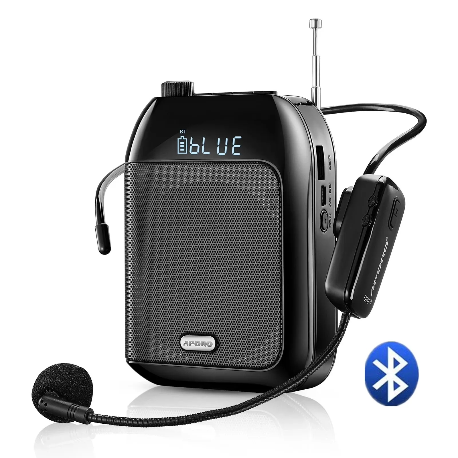 Blueskysea Portable Wireless Voice Amplifier with UHF Mic