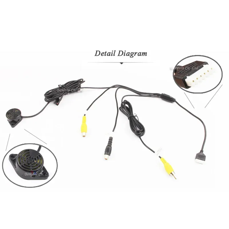 Koorinwoo 8-Sensor Parking Radar Kit with Visual Distance Alert