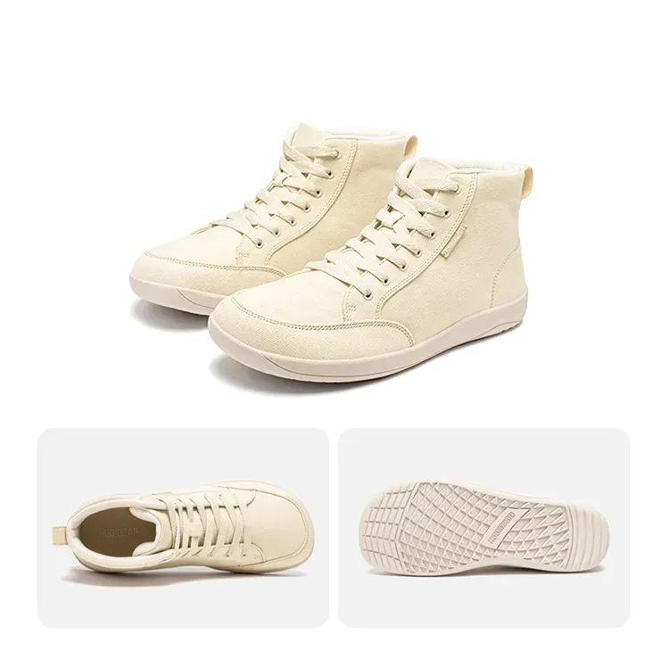 HOBIBEAR Mid-Top Barefoot Canvas Walking Shoes