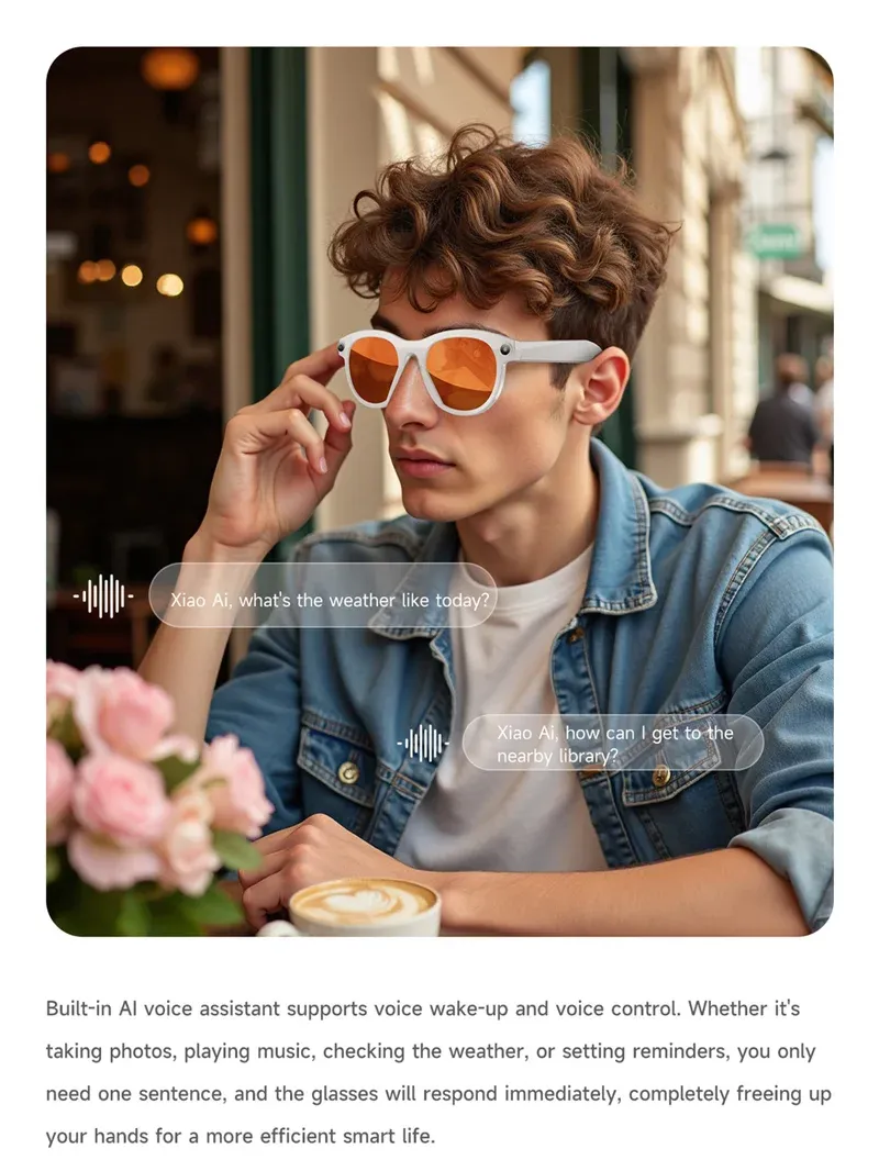 Lenovo Smart AI Glasses with Camera and Translation