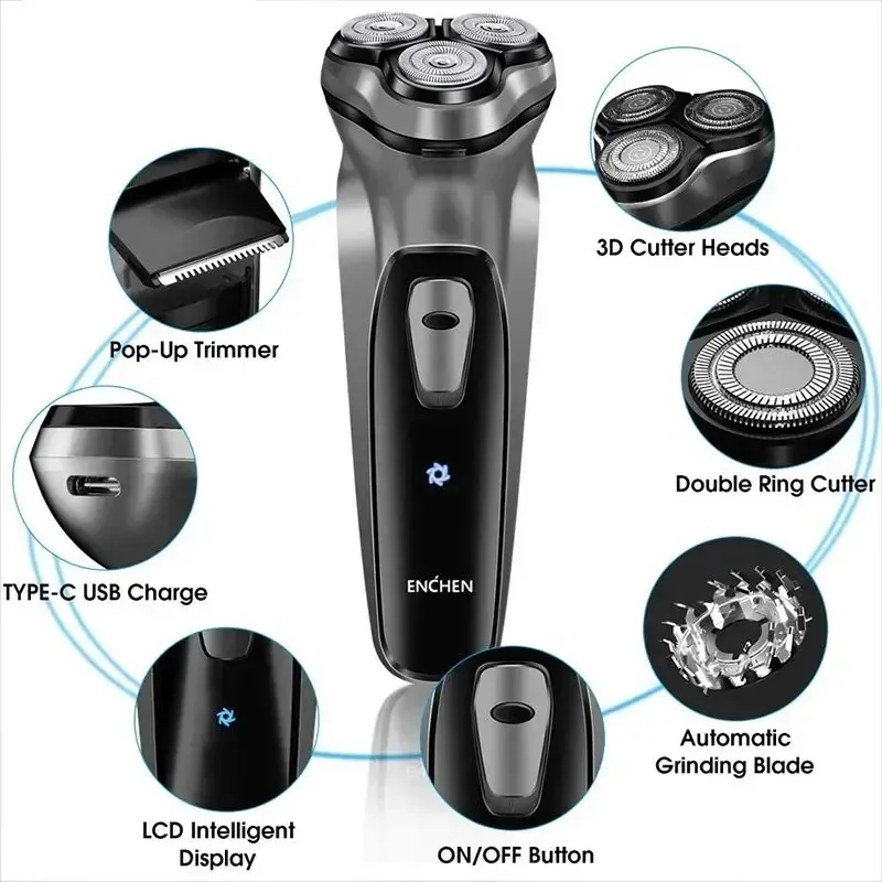 ENCHEN BlackStone Type-C Mesh Electric Shaver for Men