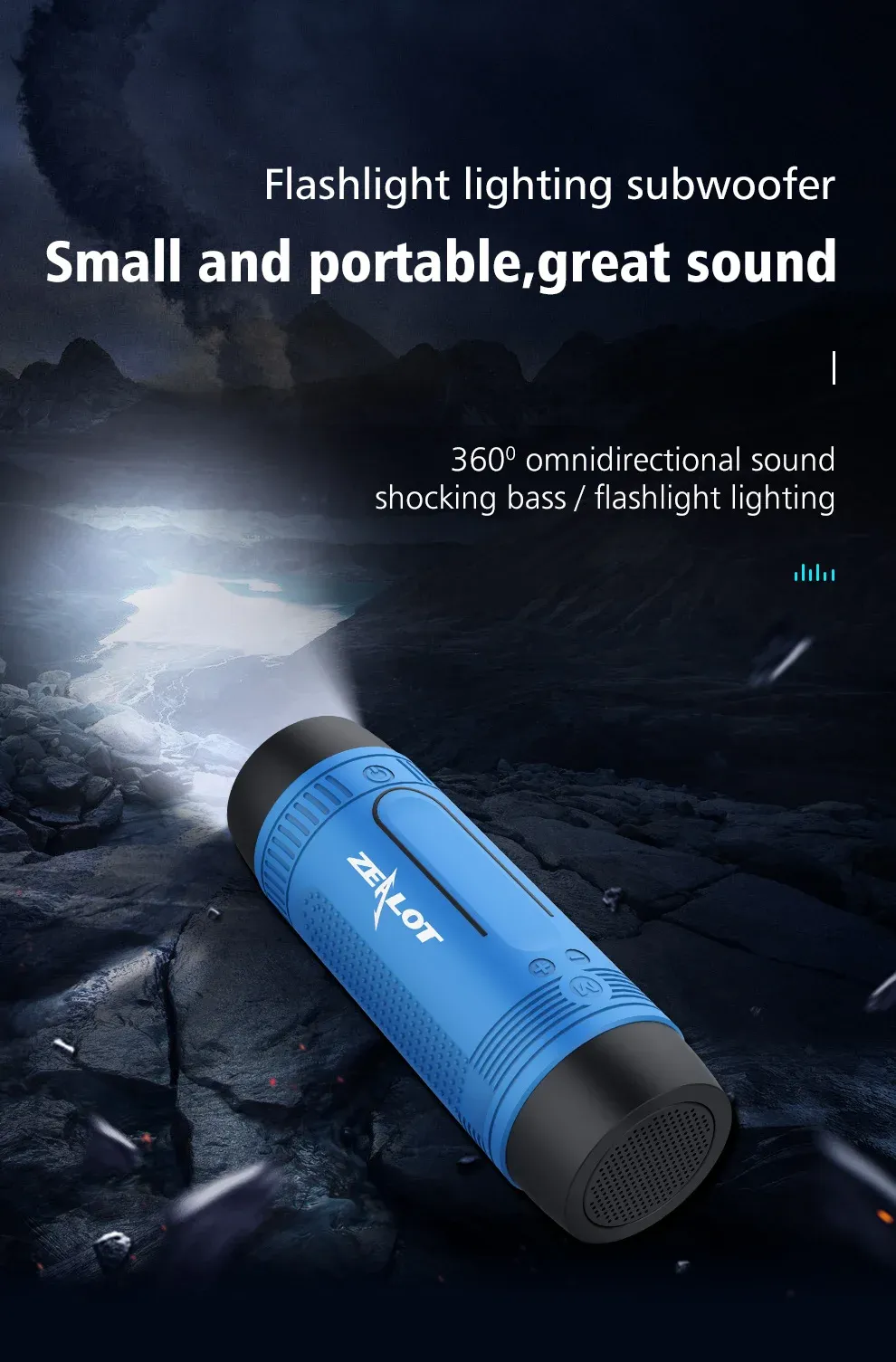 ZEALOT S1 Waterproof Bluetooth Bicycle Speaker