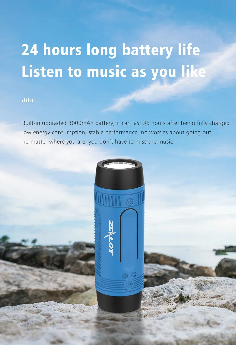 ZEALOT S1 Waterproof Bluetooth Bicycle Speaker