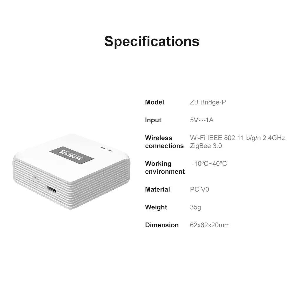 SONOFF ZBBridge Pro Zigbee 3.0 Smart Home Hub