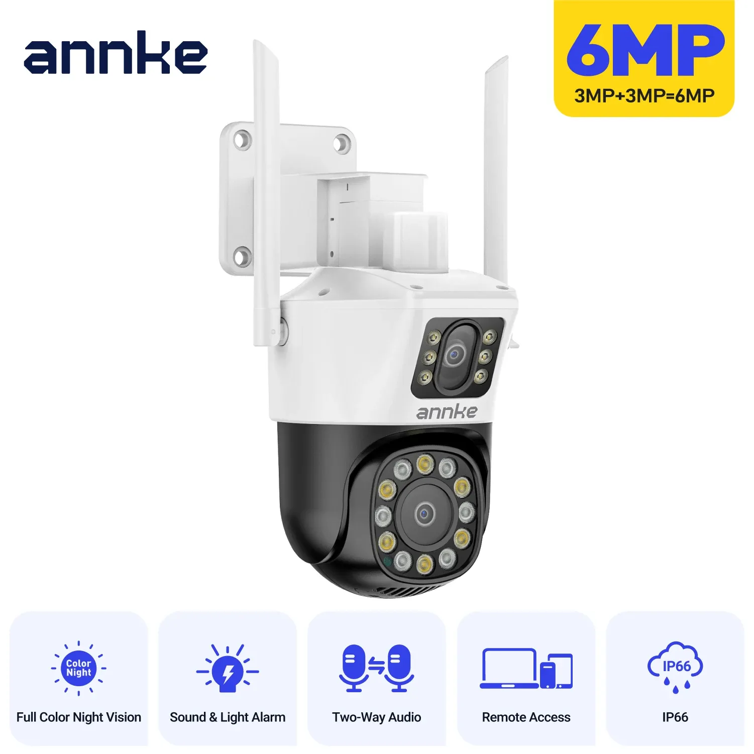 ANNKE I91CR Dual-Lens WiFi PT Security Camera