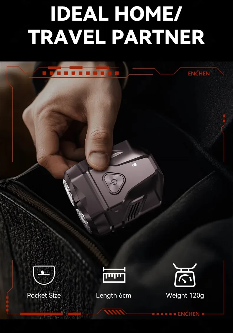 ENCHEN Mini X Waterproof Travel Rotary Shaver
