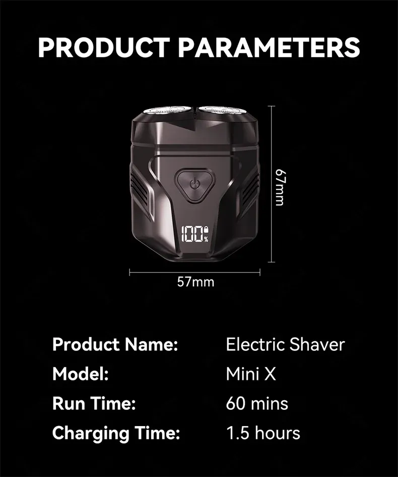 ENCHEN Mini X Waterproof Travel Rotary Shaver