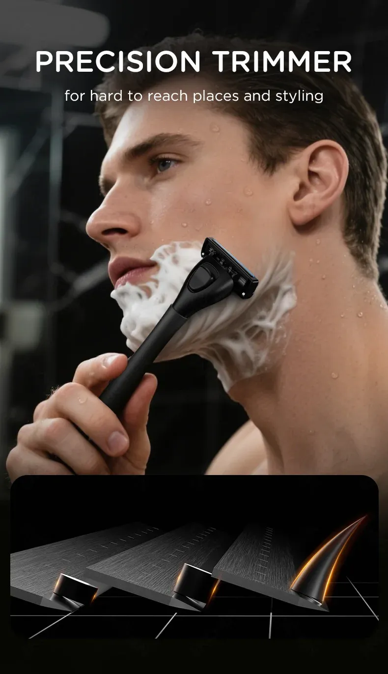 ENCHEN T30 Titanium-Coated Manual Razor for Smooth Face Grooming