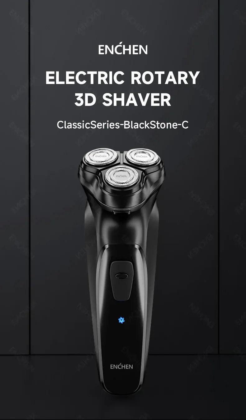ENCHEN Blackstone-C 3D Rotary Shaver with Type-C Fast Charge