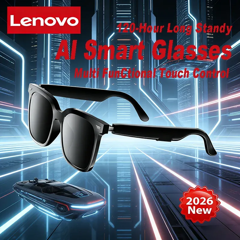Lenovo AI Smart Bluetooth Glasses for Music and Calls