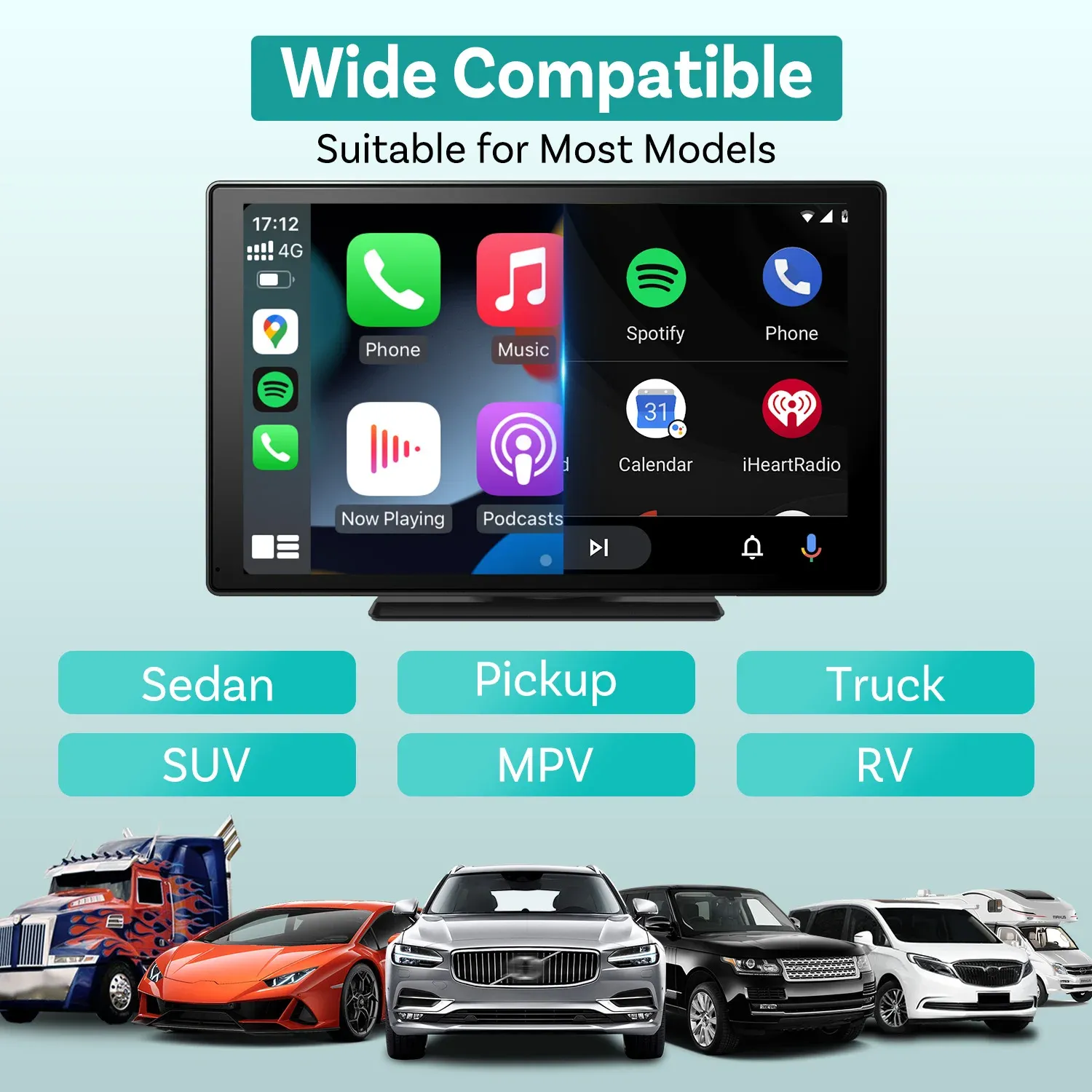 Ottocast 9-Inch Portable Android Car Screen