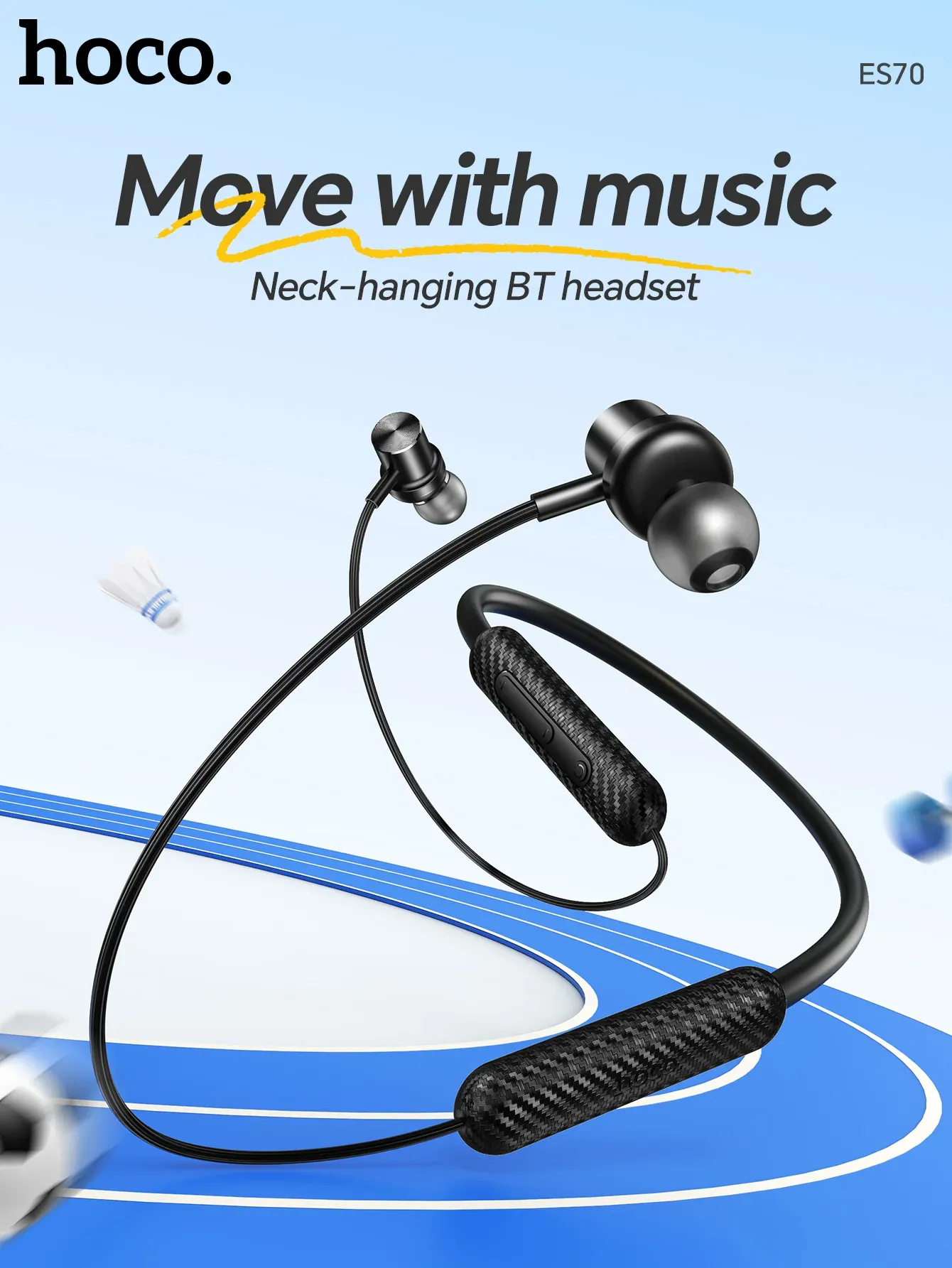 HOCO ES70 Bluetooth 5.3 Neckband Sport Earphones