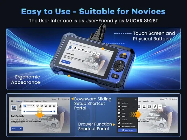 MUCAR 682 AI OBD2 Full-System Diagnostic Scanner