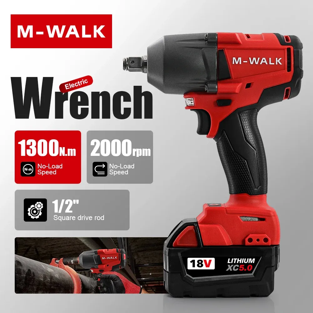 M-WALK 18V Brushless Cordless Impact Wrench 1300N.m