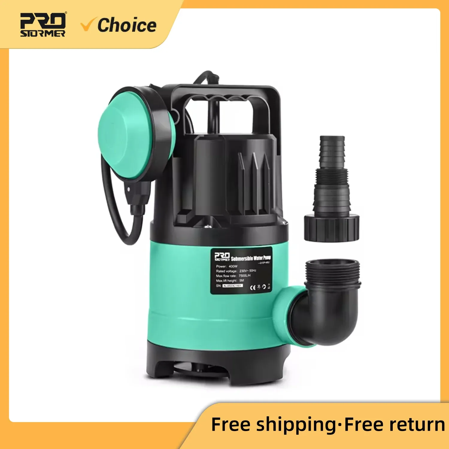 PROSTORMER 400W Submersible Utility Pump